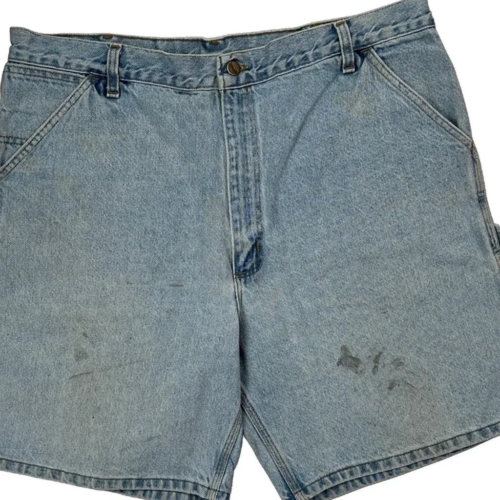 Carhartt Denim Shorts - 36W 9L Light Wash Denim - Image 8