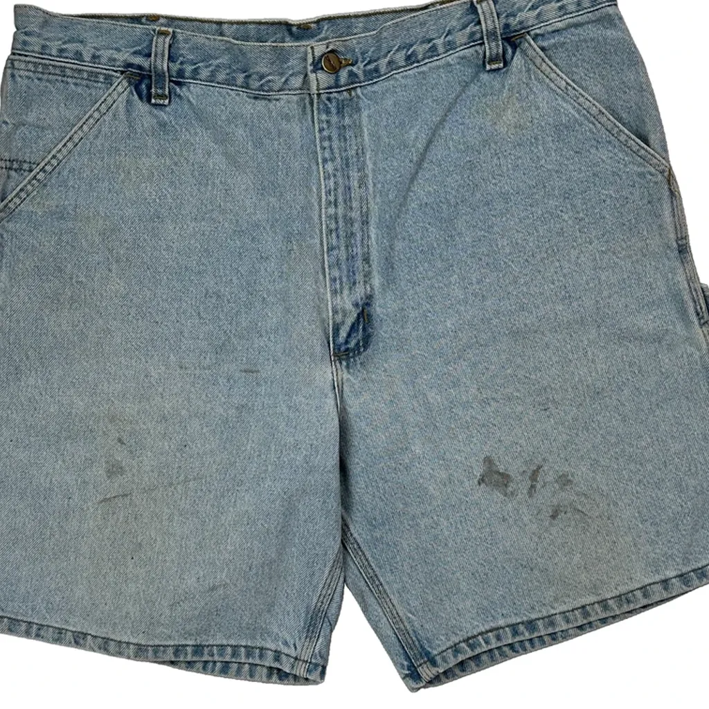 Carhartt Denim Shorts - 36W 9L Light Wash Denim - Image 9