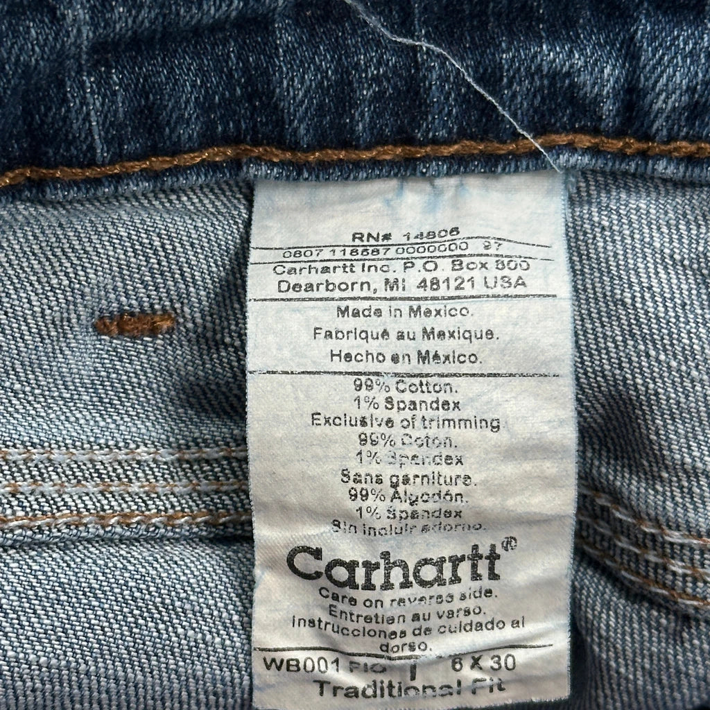 Carhartt Denim Shorts - 29W UK 8 Blue Cotton - Image 6