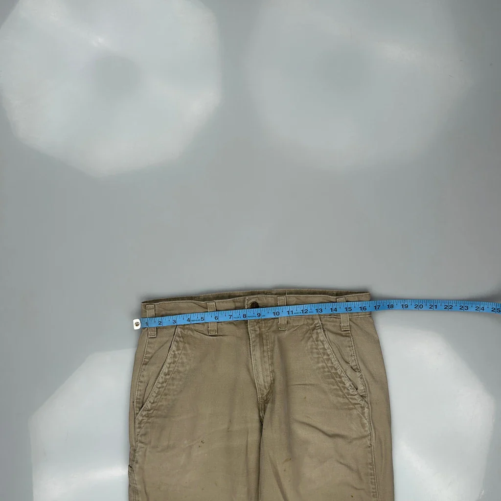 Carhartt Dungarees - 32W 31L Beige Cotton - Image 3