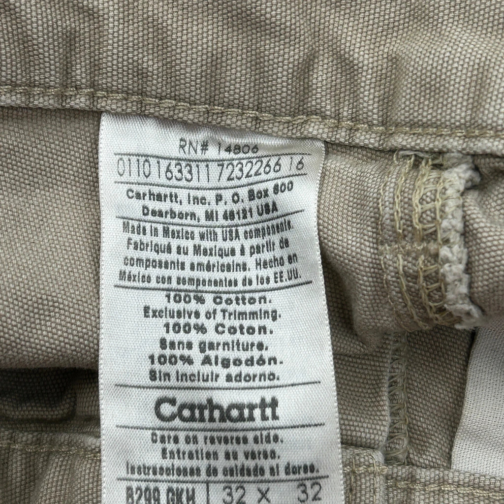 Carhartt Dungarees - 32W 31L Beige Cotton - Image 6
