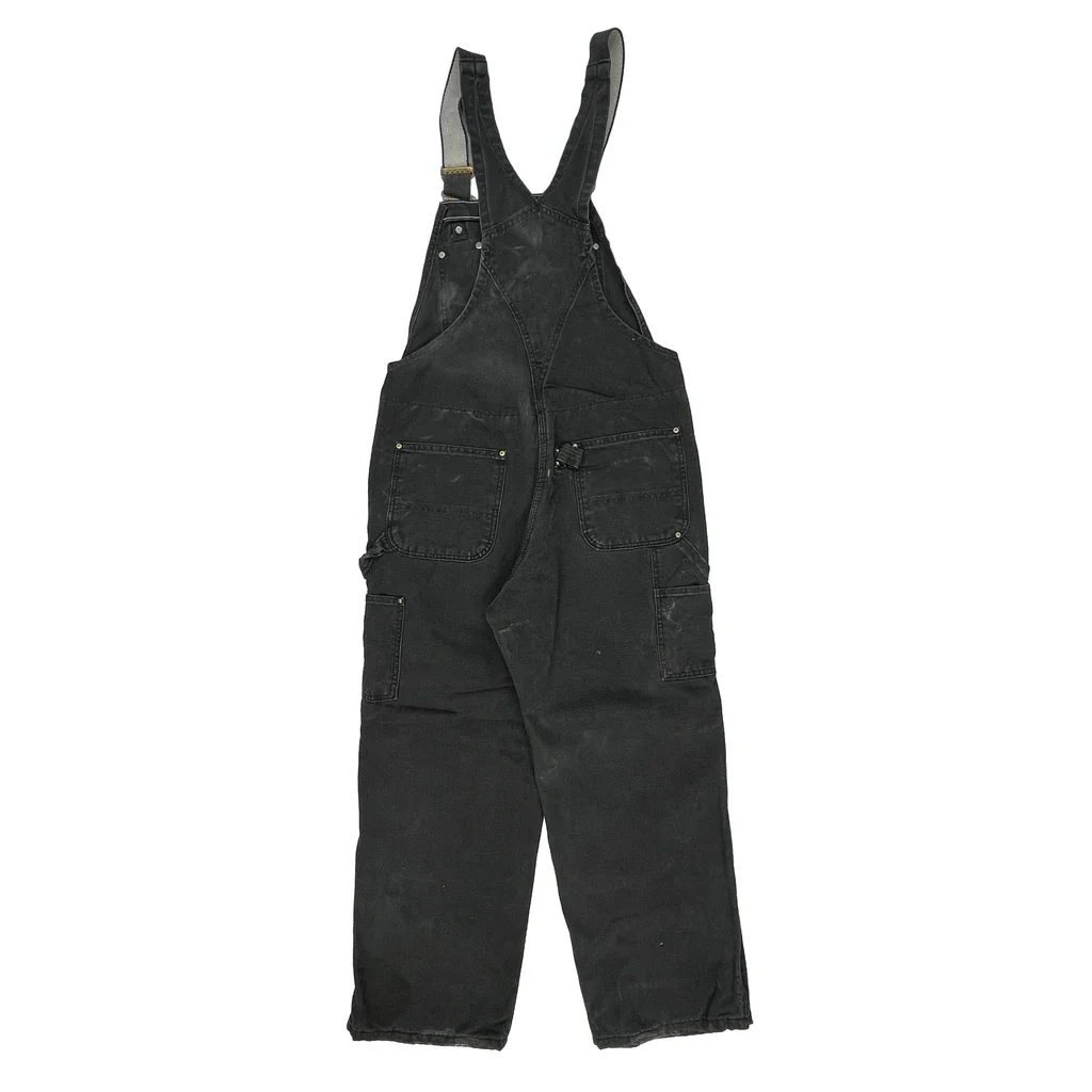 Carhartt Double Knee Dungarees - 34″ Waist Black Cotton
