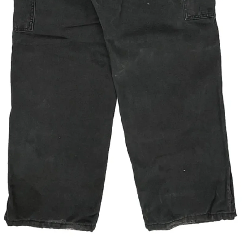 Carhartt Double Knee Dungarees - 34″ Waist Black Cotton - Image 5