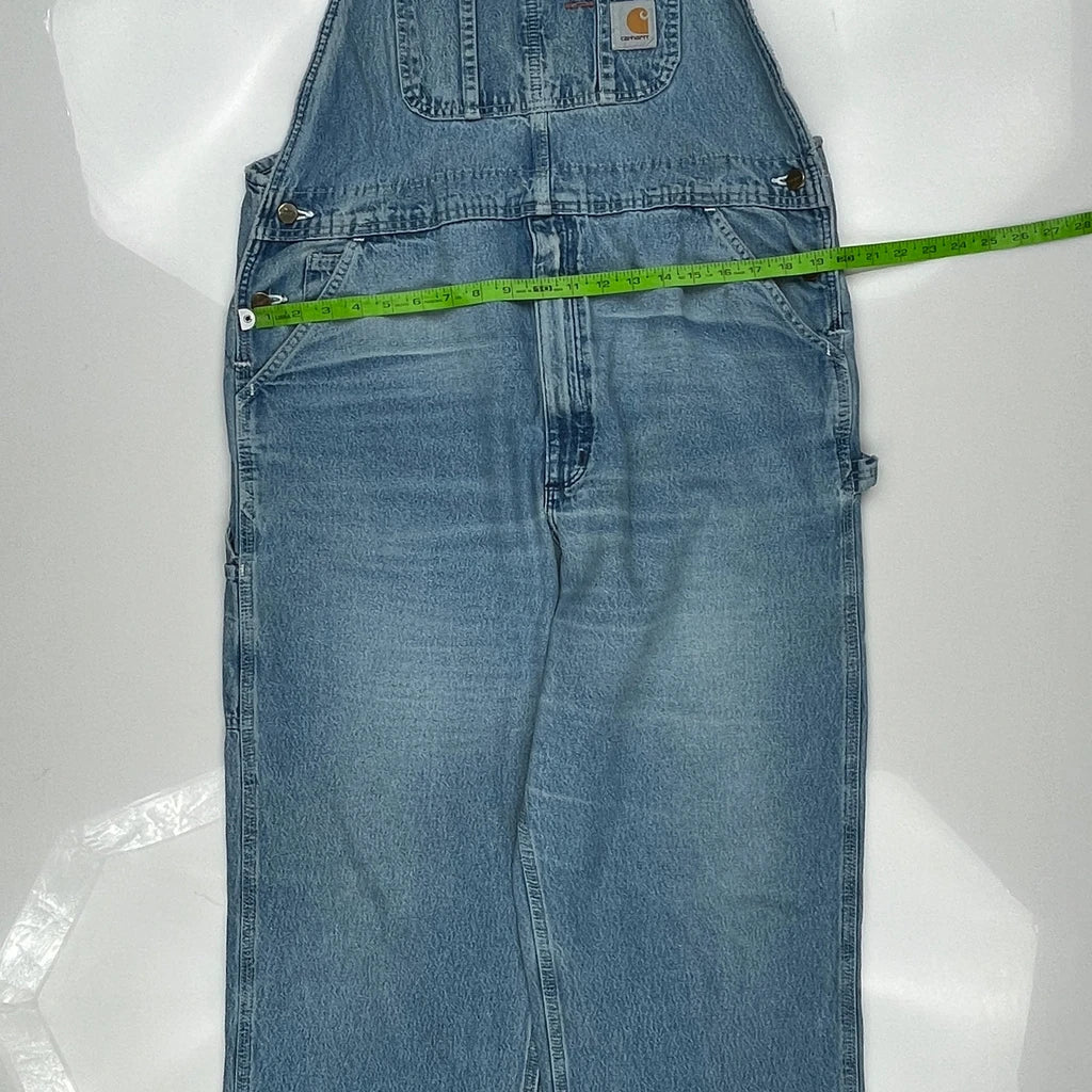 Carhartt Dungarees - 40″ Waist Blue Denim - Image 3