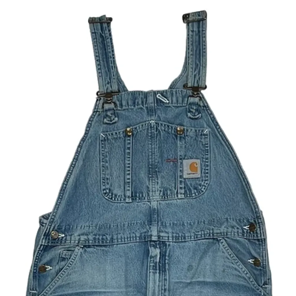 Carhartt Dungarees - 40″ Waist Blue Denim - Image 7