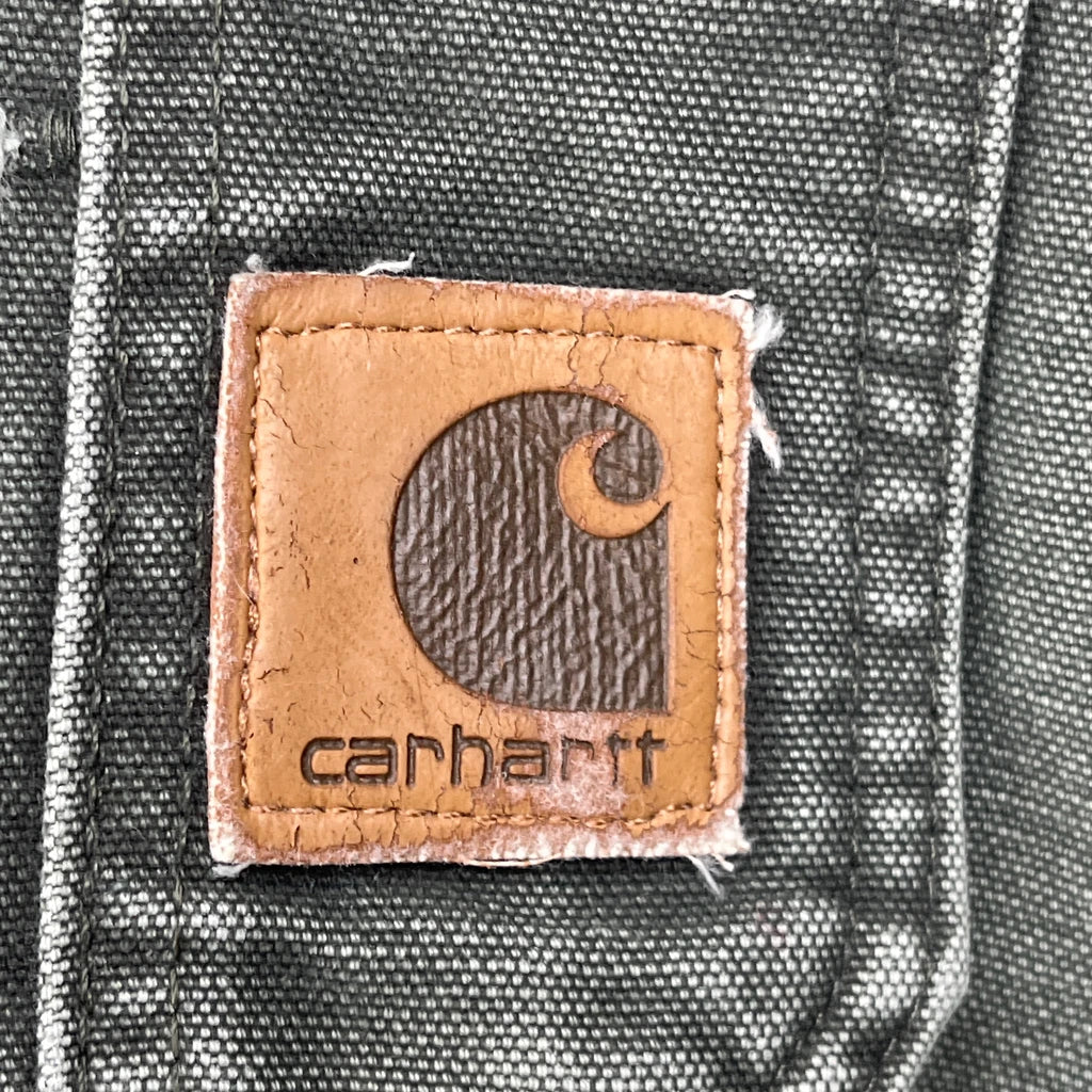 Carhartt Double Knee Dungarees - 40″ Waist Green Cotton - Image 4