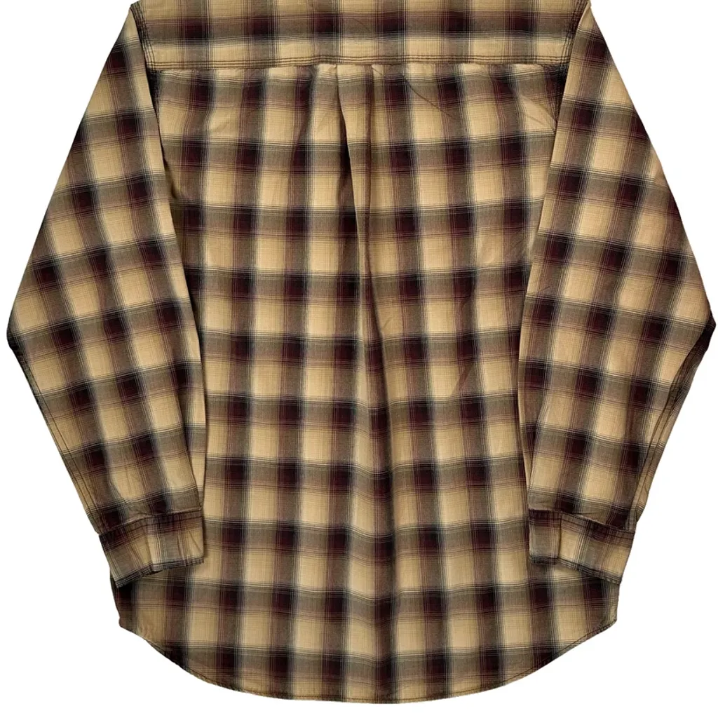 Carhartt Checked Flannel Shirt - Medium Beige Cotton - Image 6