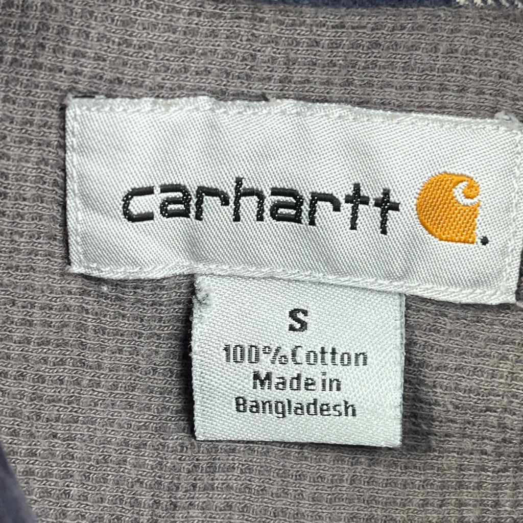 Carhartt Checked Flannel Shirt - Small Blue Cotton - Image 3