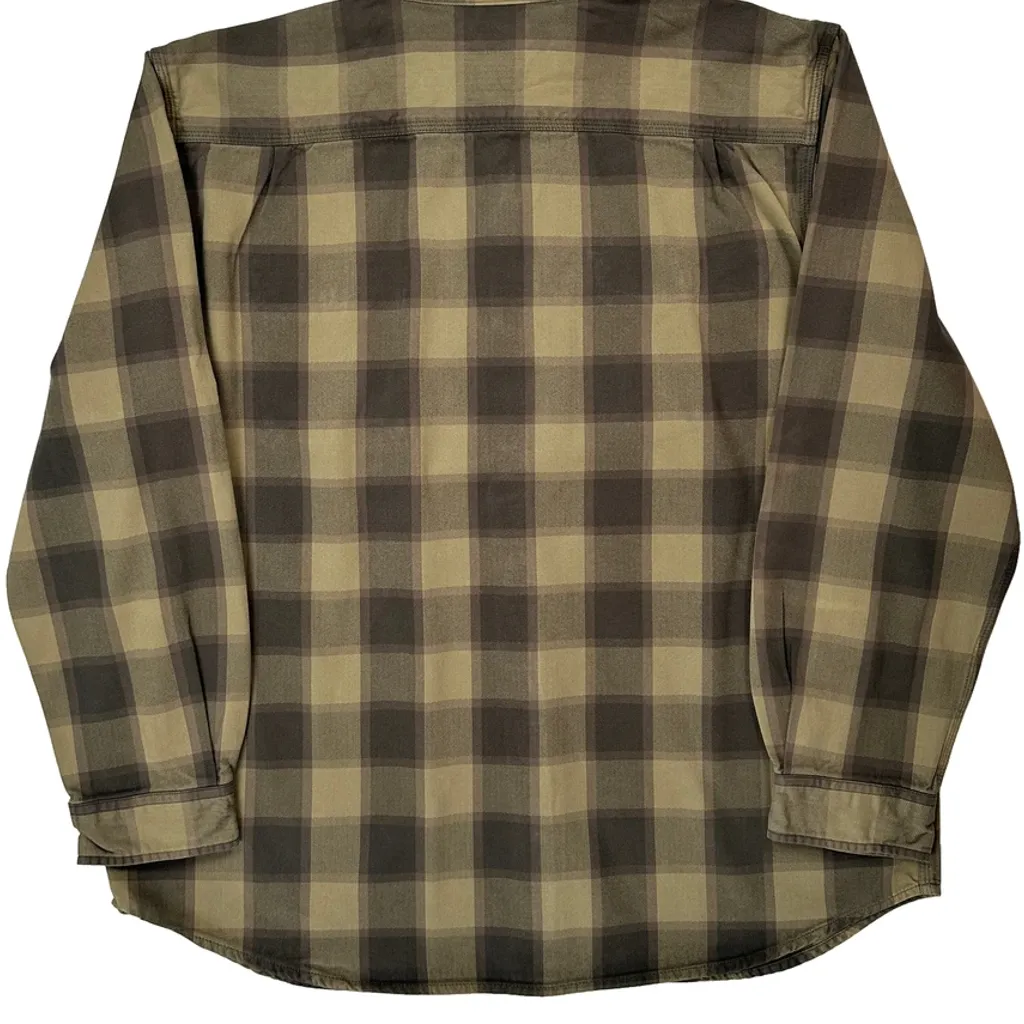Carhartt Checked Flannel Shirt - XL Brown Cotton - Image 7