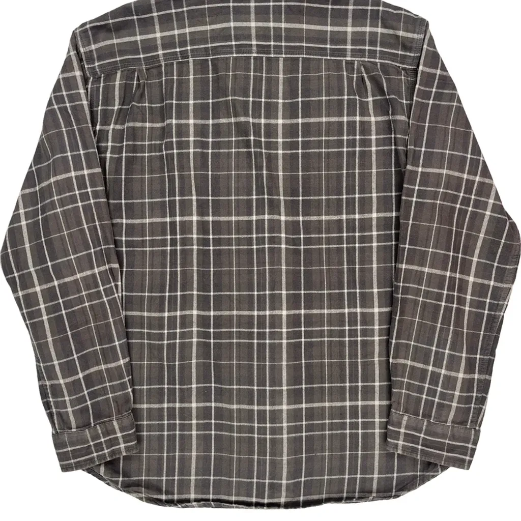 Carhartt Checked Flannel Shirt - XL Gray Cotton - Image 7