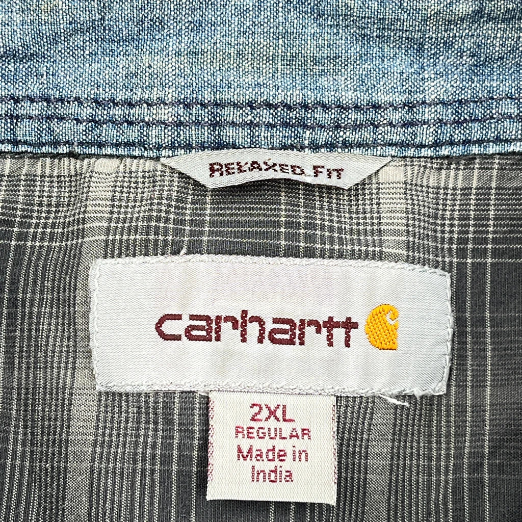Carhartt Flannel Shirt - 2XL Gray Cotton - Image 3