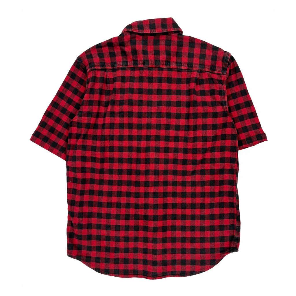 Carhartt Checked Flannel Shirt - Medium Red Cotton - Image 2