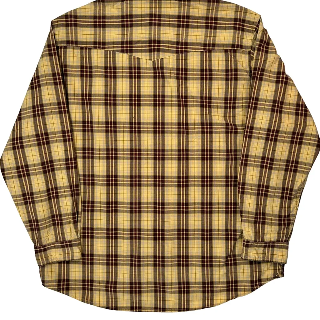 Carhartt Checked Flannel Shirt - XL Yellow Cotton - Image 7