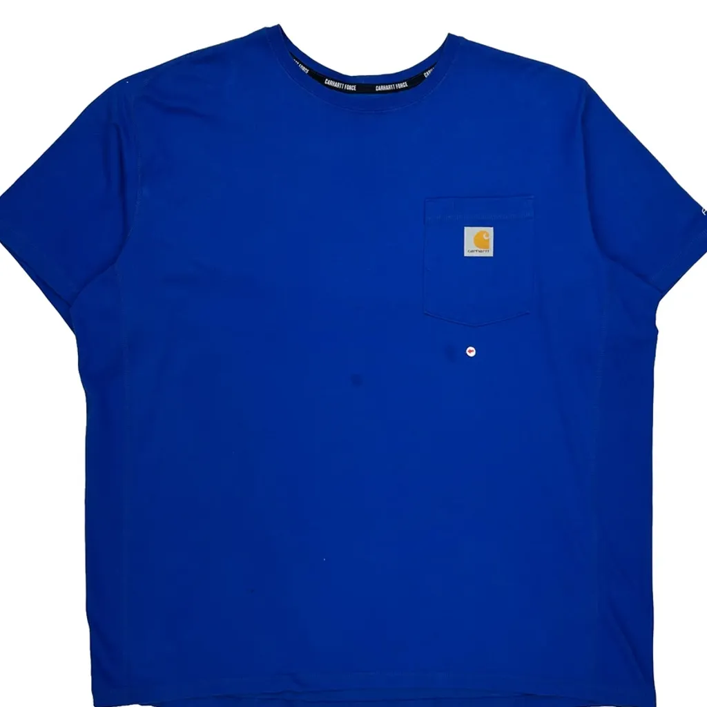 Carhartt Force Carhartt T-Shirt - XL Blue Cotton - Image 9