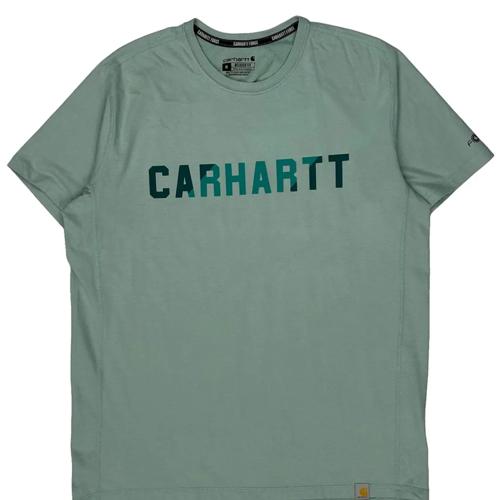 Carhartt Force Carhartt T-Shirt - Medium Green Cotton - Image 4