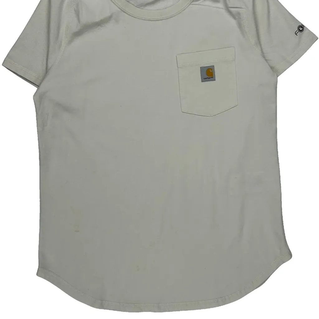 Carhartt Force Carhartt T-Shirt - Small White Cotton - Image 4