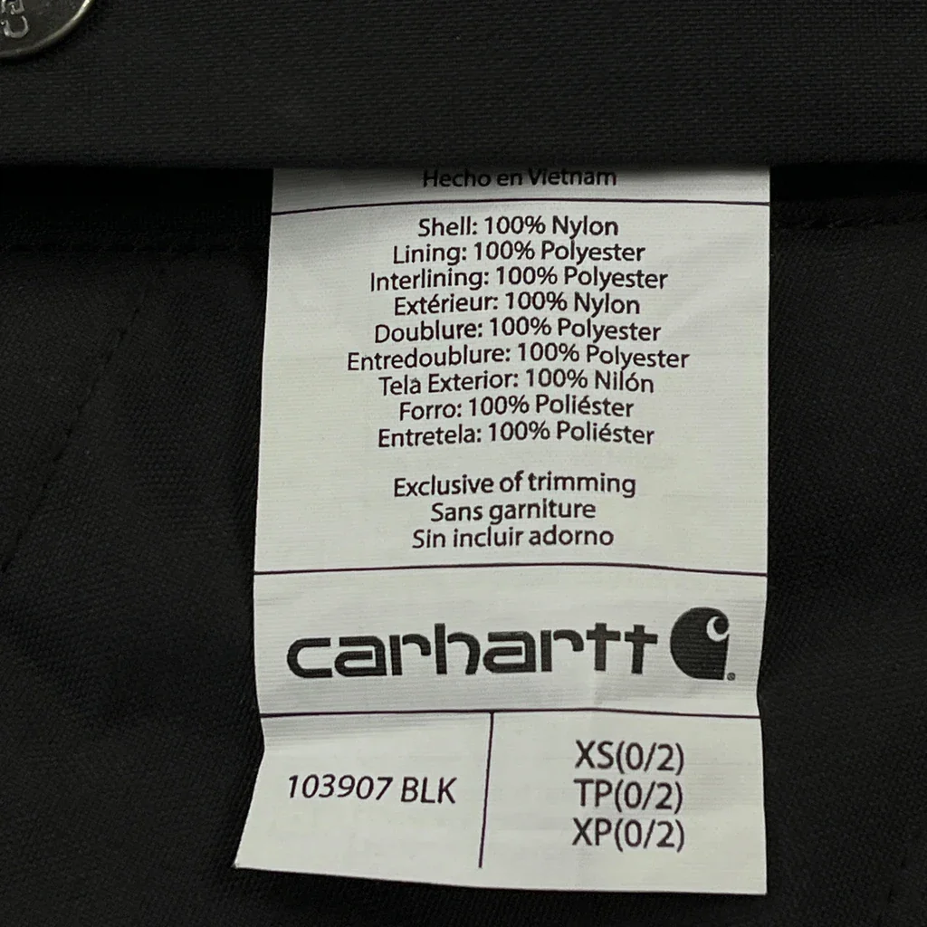 Carhartt Gilet - XS Black Nylon - Image 3