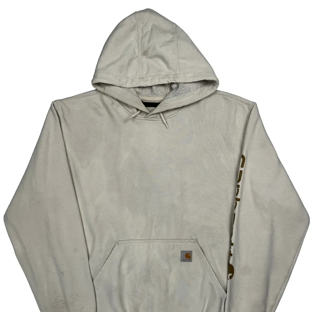 Carhartt Hoodie - Large Beige Cotton - Image 5