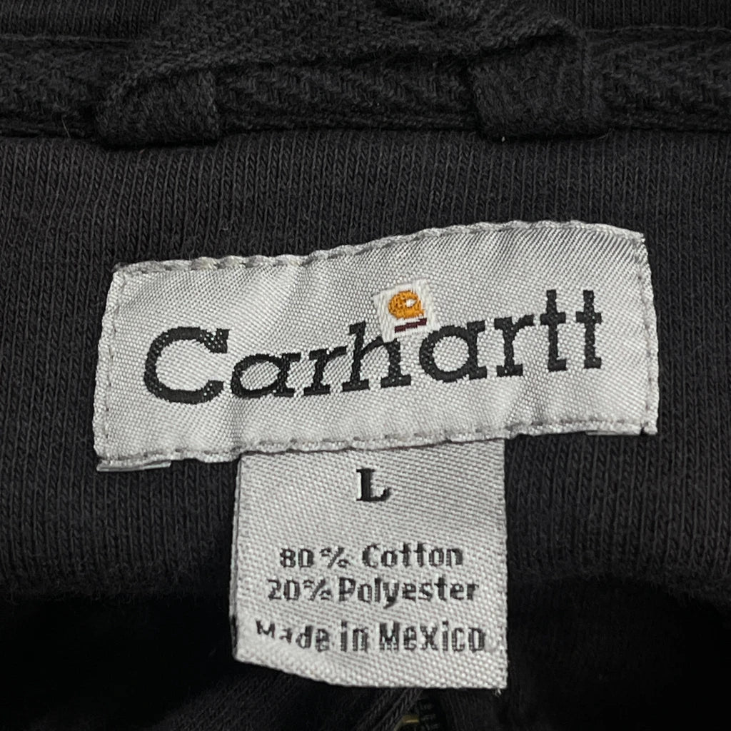 Carhartt Hoodie - Large Black Cotton Blend - Image 3