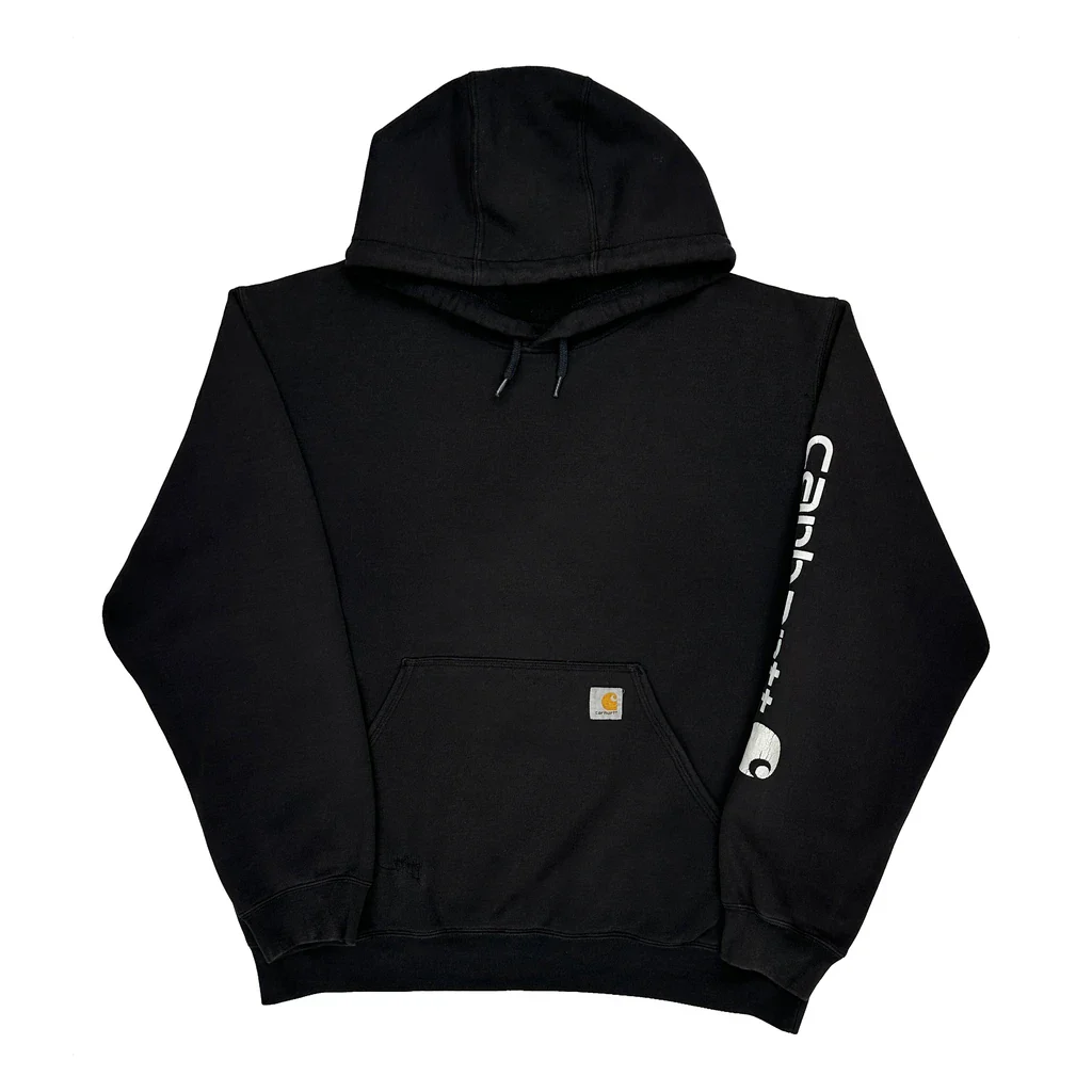 Carhartt Hoodie - Large Black Cotton