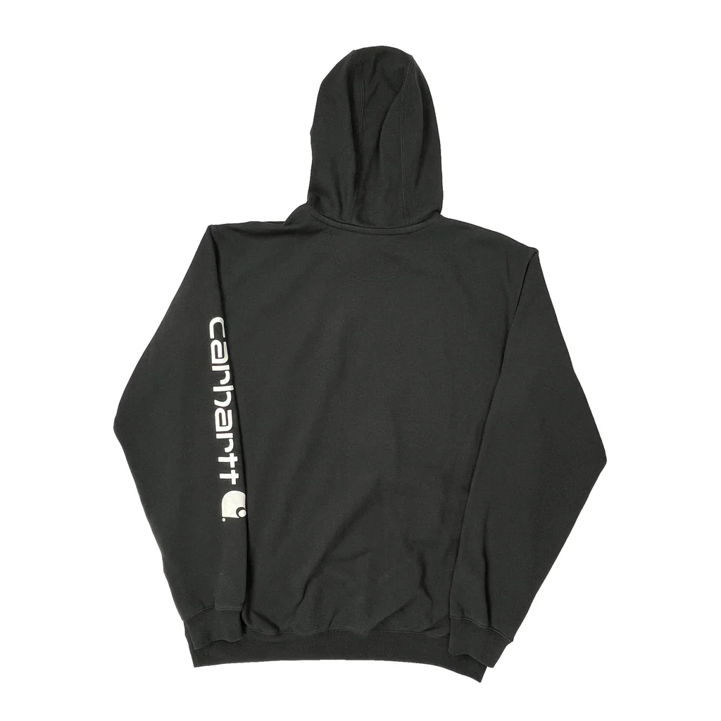 Carhartt Tall Hoodie - Large Black Cotton - Image 2
