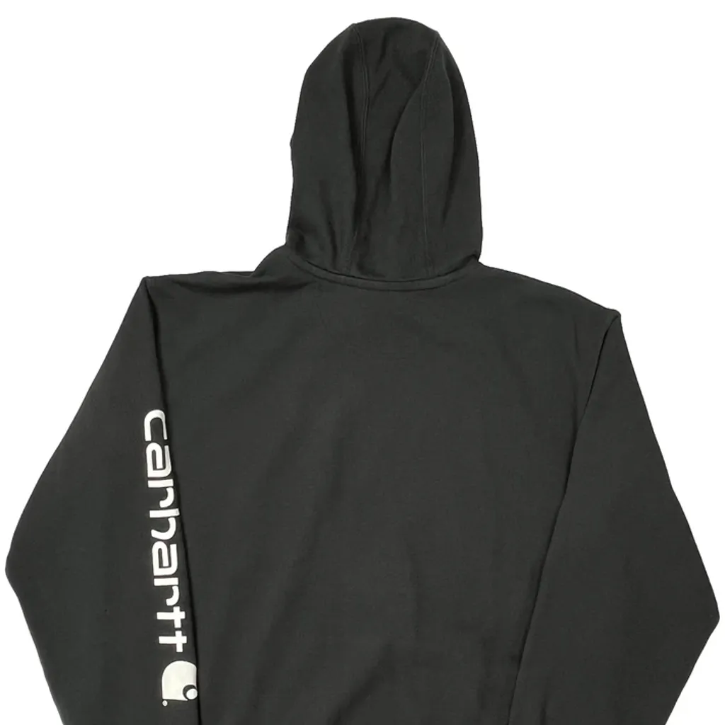 Carhartt Tall Hoodie - Large Black Cotton - Image 7