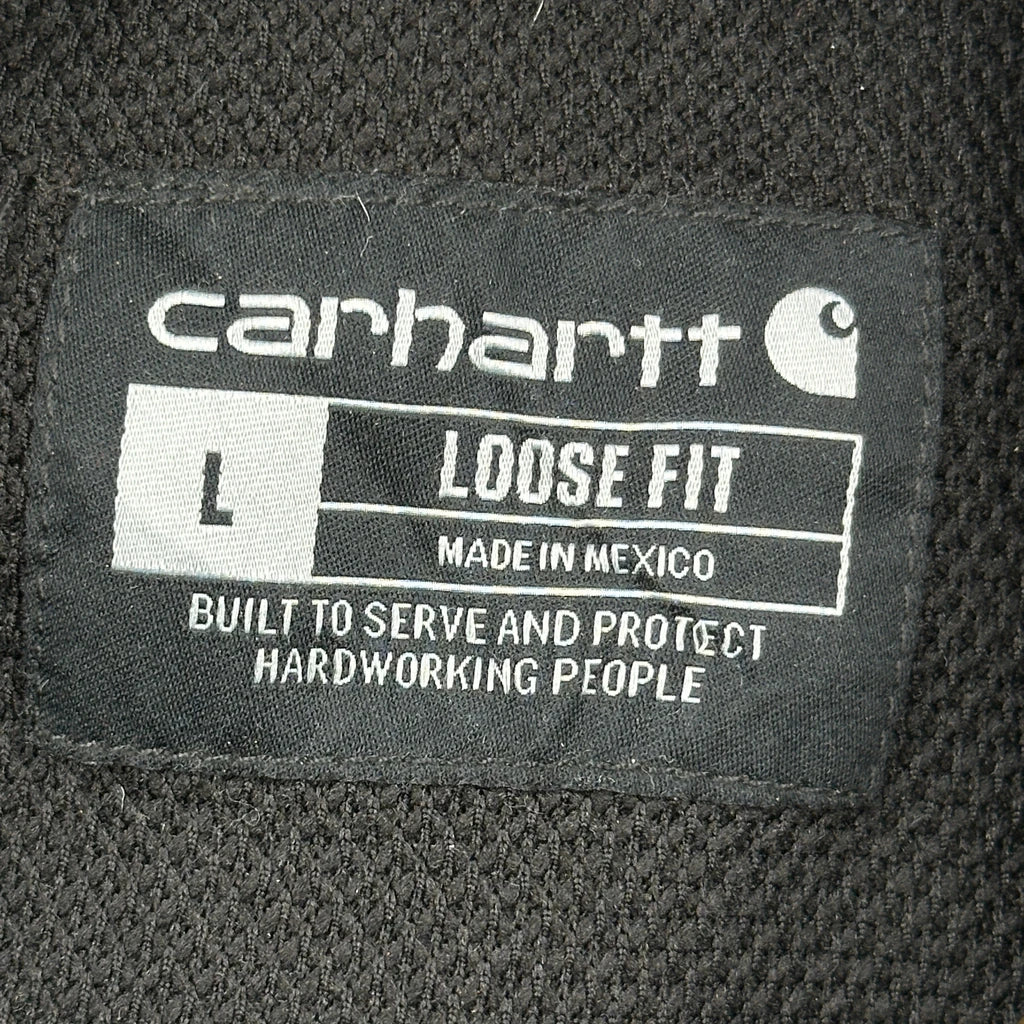 Carhartt Hoodie - Large Black Cotton Blend - Image 3