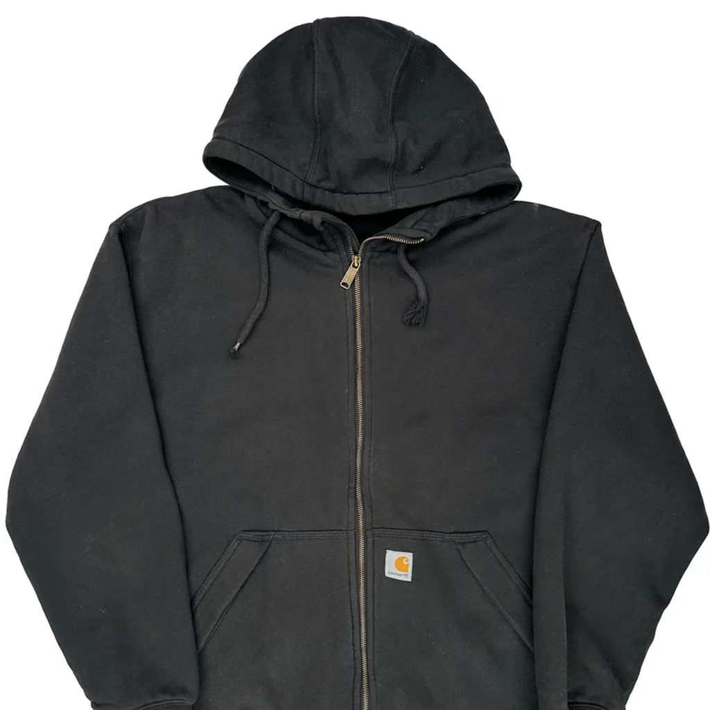 Carhartt Hoodie - Large Black Cotton Blend - Image 4