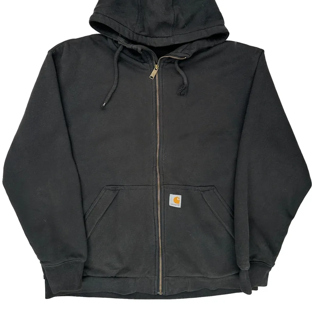 Carhartt Hoodie - Large Black Cotton Blend - Image 5