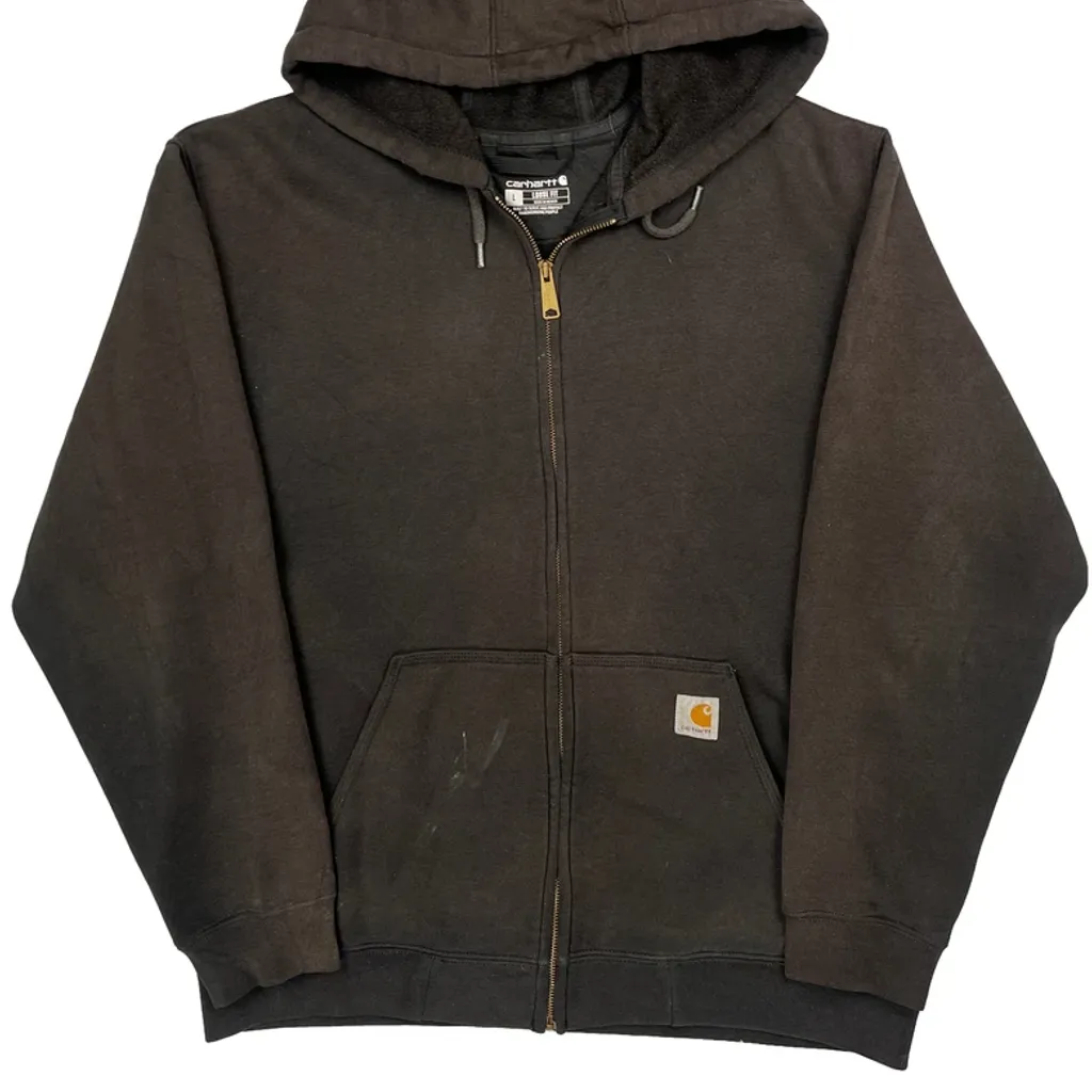 Carhartt Hoodie - Large Black Cotton - Image 4
