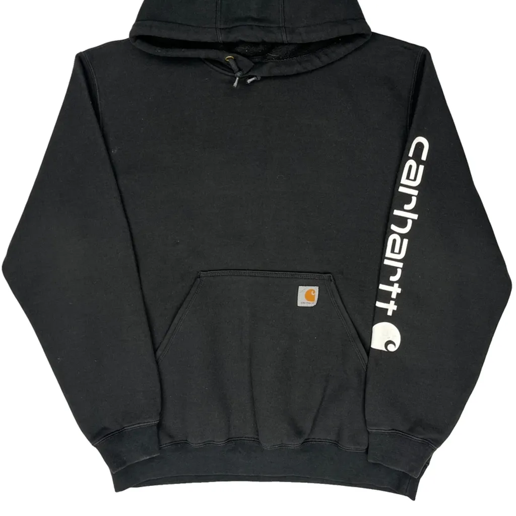 Carhartt Hoodie - Large Black Cotton - Image 5