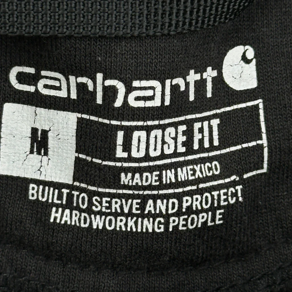 Carhartt Hoodie - Medium Black Cotton - Image 3