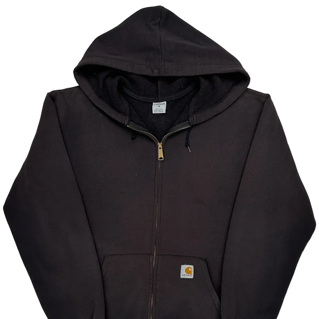 Carhartt Hoodie - Medium Black Cotton Blend - Image 5