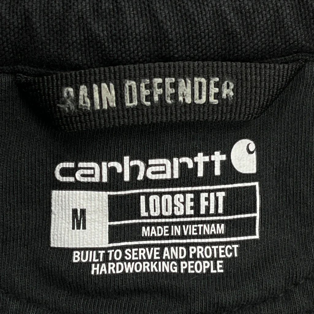 Carhartt Hoodie - Medium Black Cotton - Image 3
