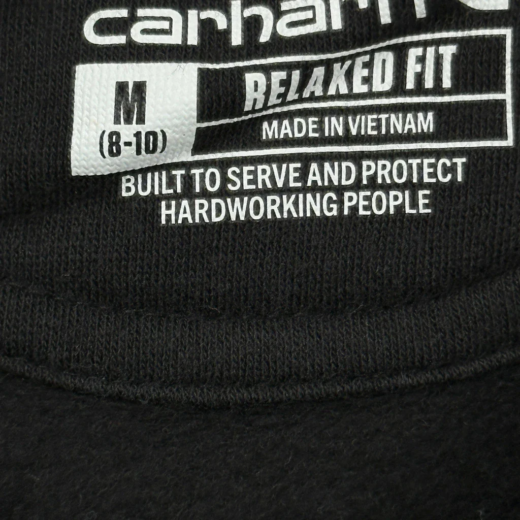 Carhartt Hoodie - Medium Black Cotton - Image 3