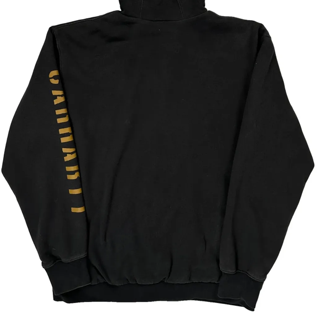Carhartt Spellout Hoodie - Medium Black Cotton - Image 6
