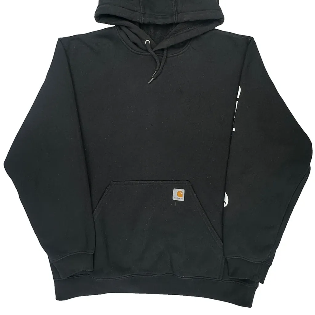 Carhartt Spellout Hoodie - XL Black Cotton - Image 5