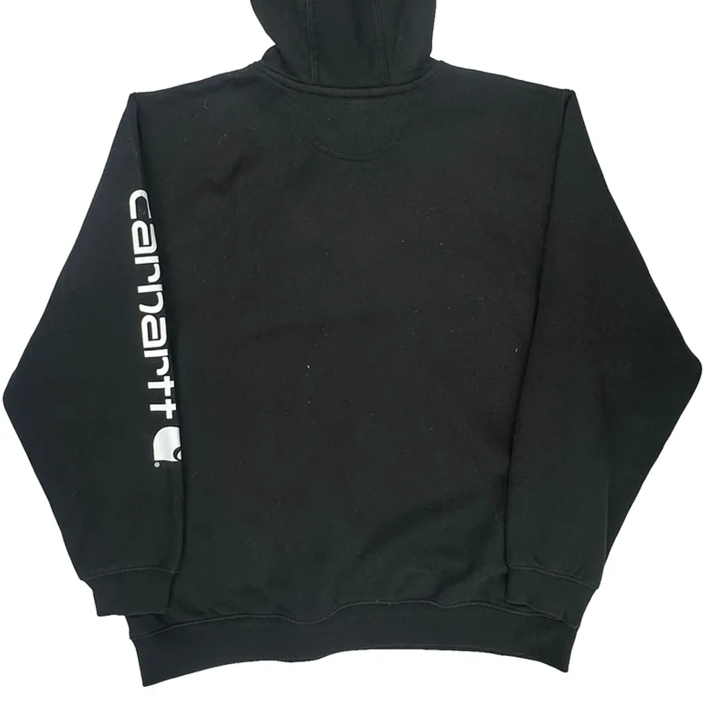 Carhartt Spellout Hoodie - XL Black Cotton - Image 6