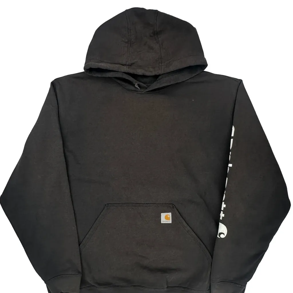 Carhartt Hoodie - XL Black Cotton - Image 4
