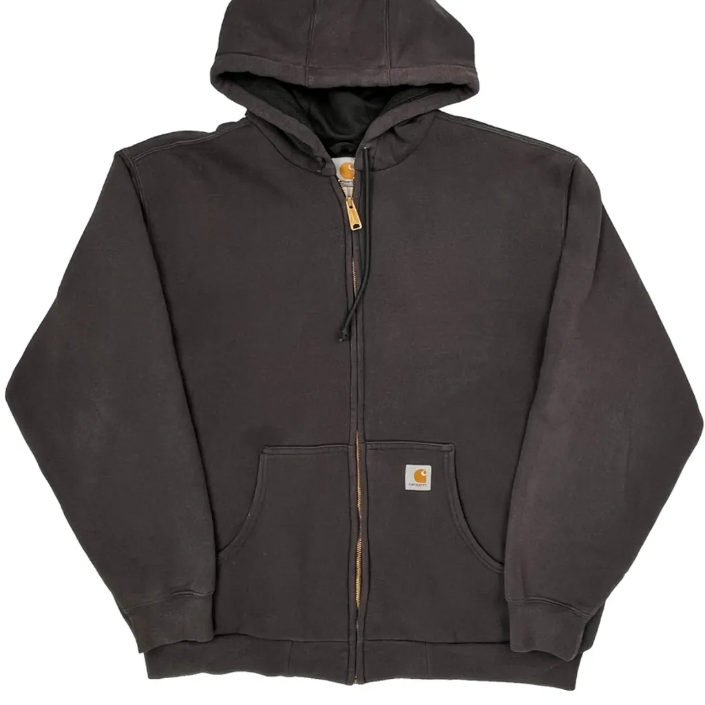 Carhartt Thermal Lined J149 Hoodie - XL Black Cotton Blend - Image 5