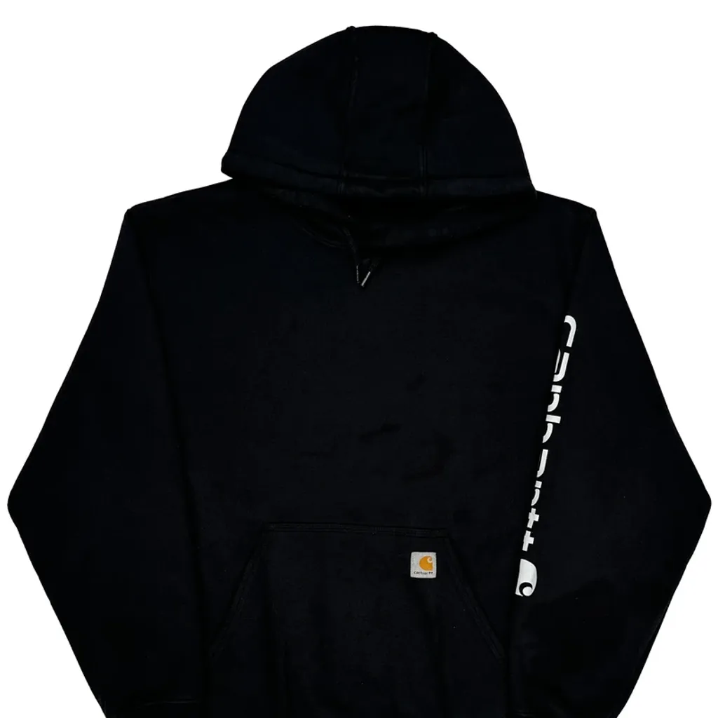 Carhartt Hoodie - XL Black Cotton - Image 4