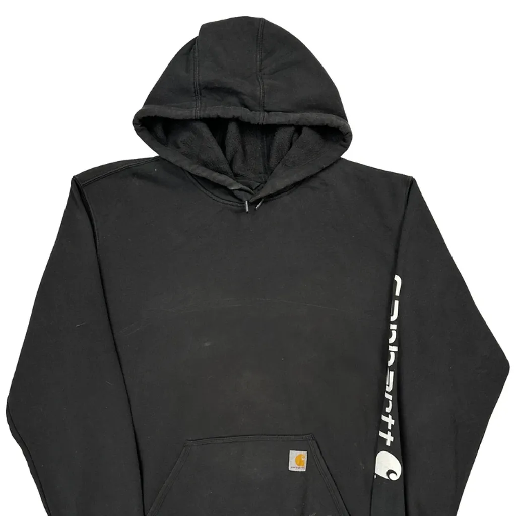 Carhartt Tall Hoodie - XL Black Cotton - Image 4