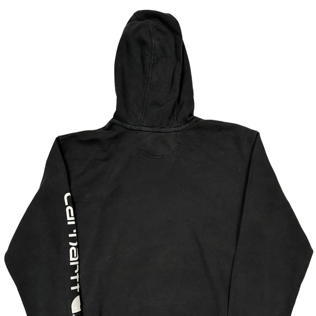 Carhartt Tall Hoodie - XL Black Cotton - Image 6