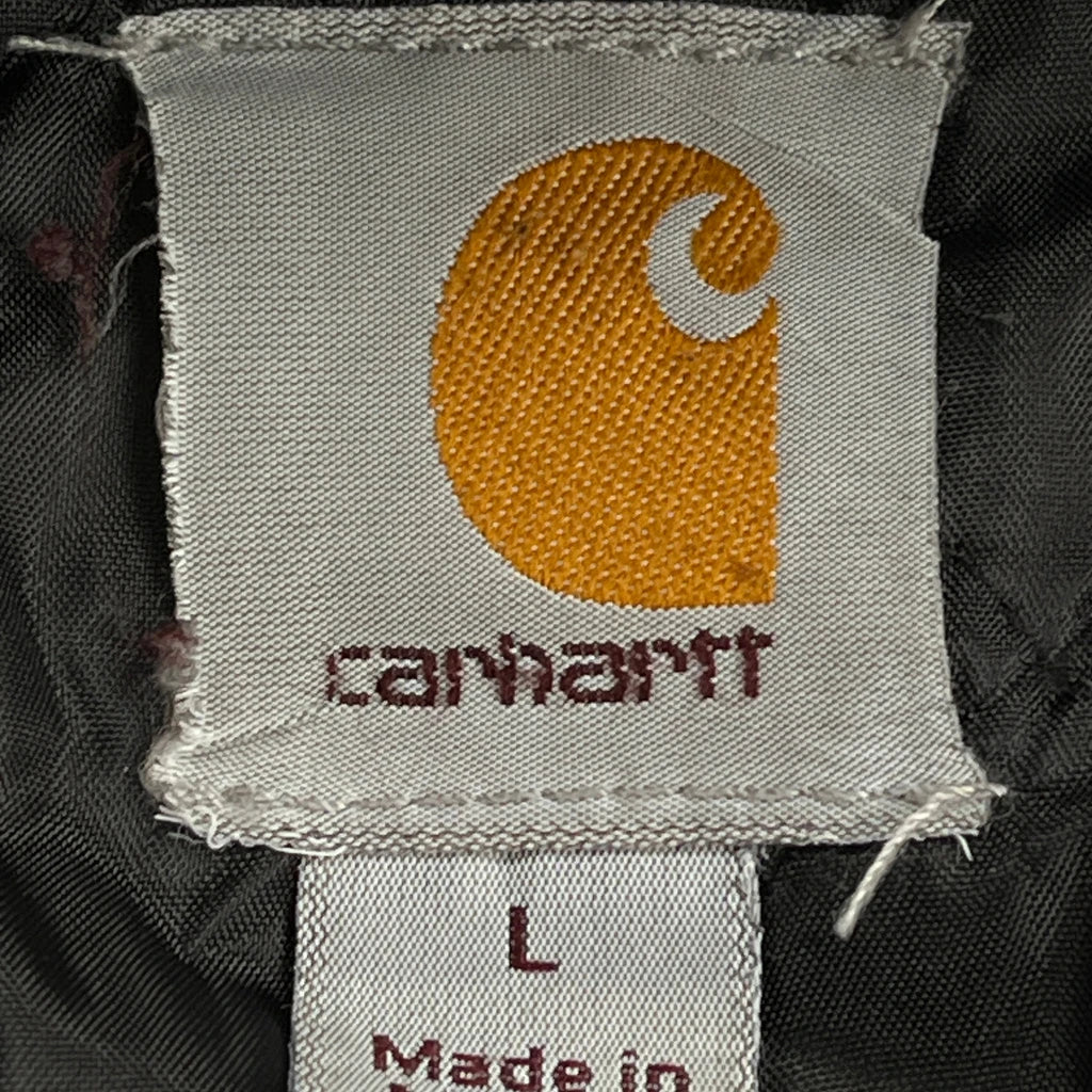 Carhartt Quilted Lined Hoodie - Large Blue Cotton - Image 3