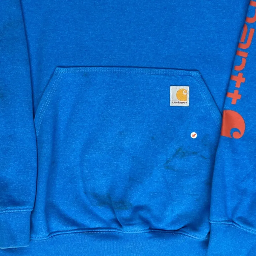 Carhartt Hoodie - Medium Blue Cotton - Image 7