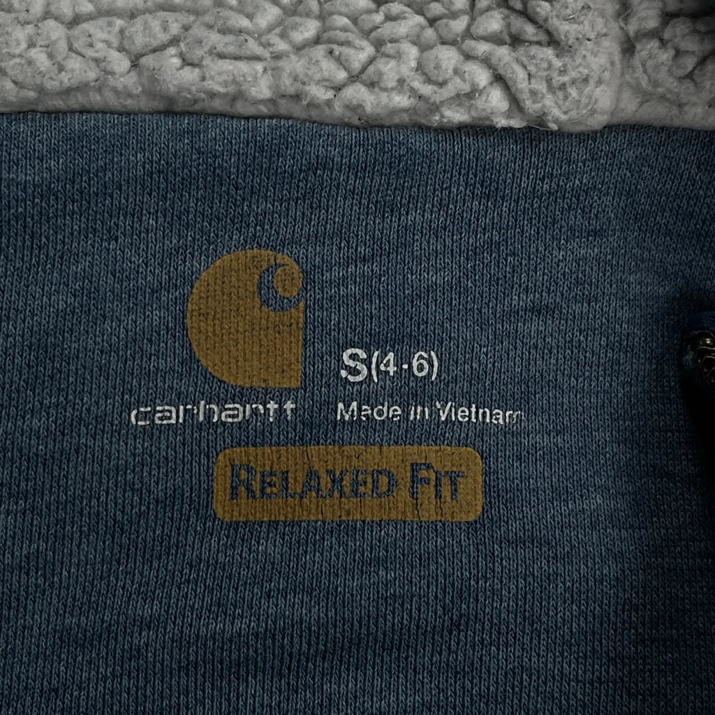 Carhartt Hoodie - Small Blue Cotton Blend - Image 3