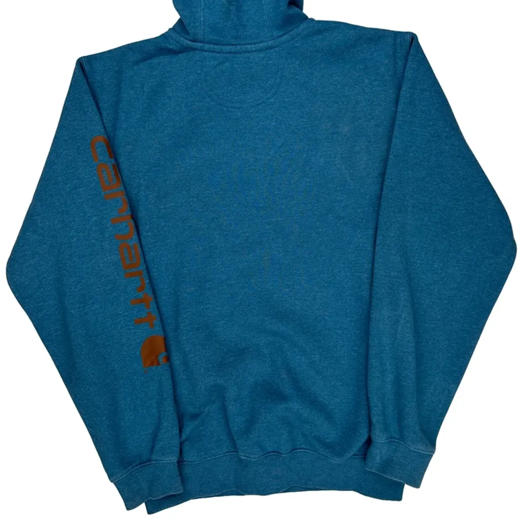 Carhartt Hoodie - Small Blue Cotton - Image 6