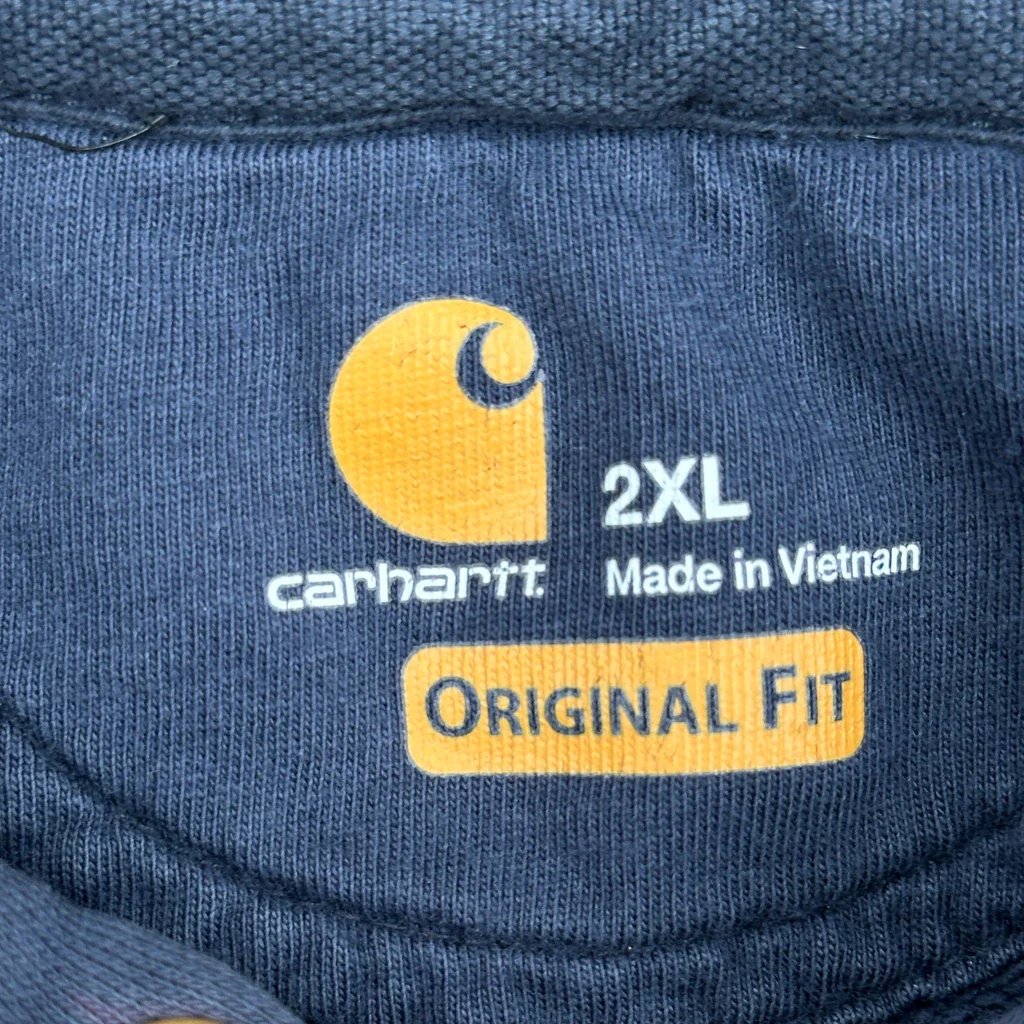 Carhartt Hoodie - 2XL Blue Cotton - Image 3