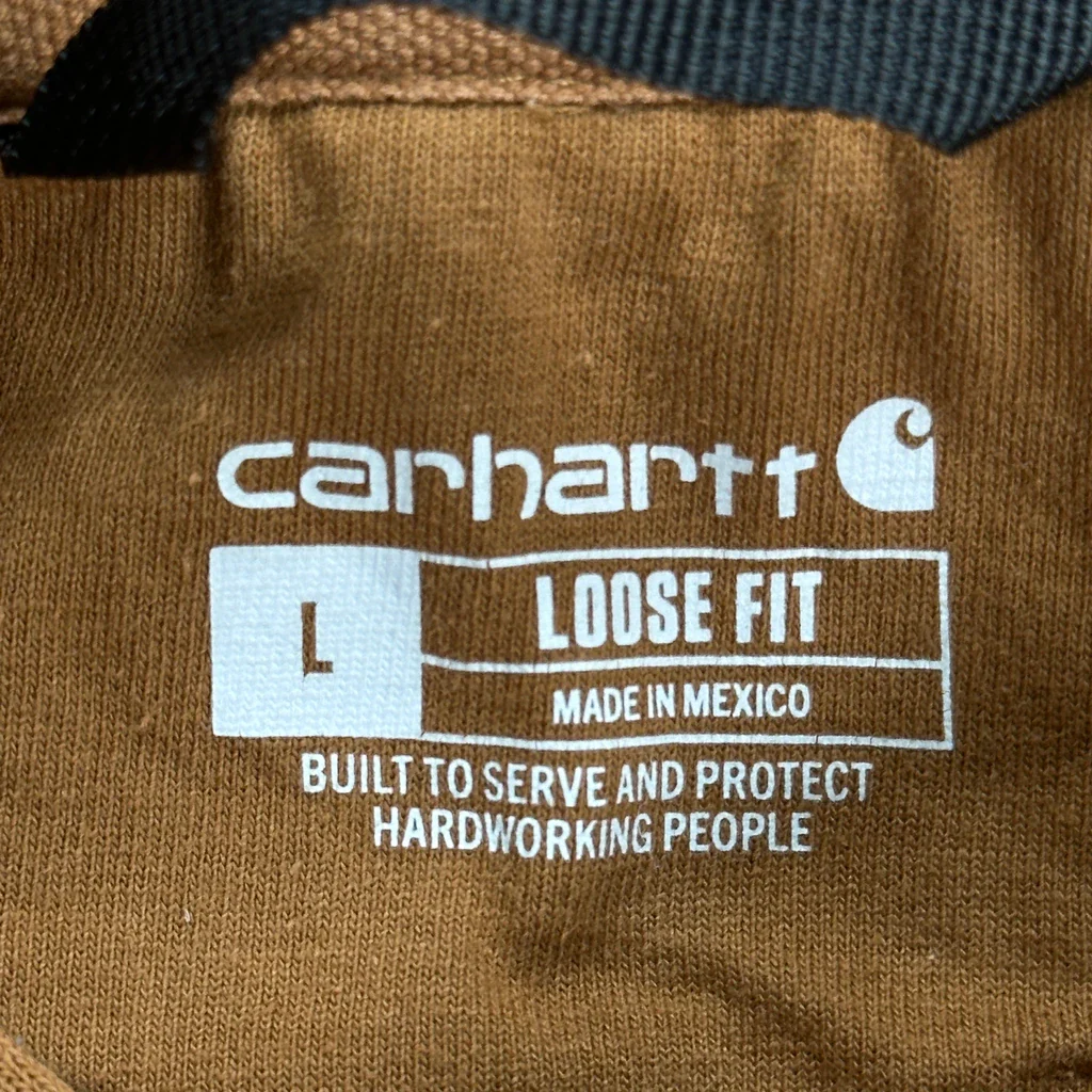 Carhartt Hoodie - Large Brown Cotton - Image 3
