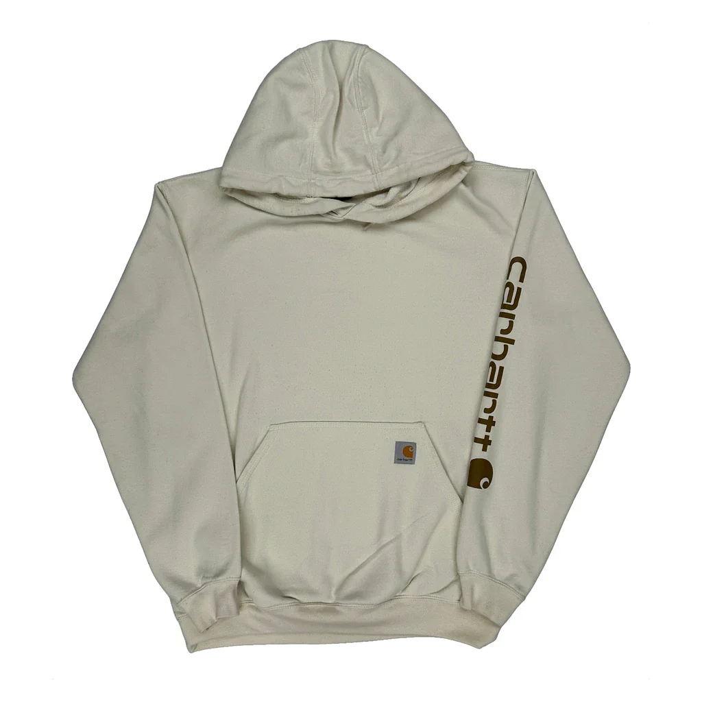 Carhartt Hoodie - Medium Cream Cotton